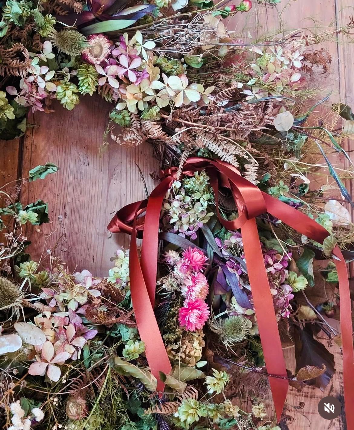 Autumn Dried Wreath Workshop