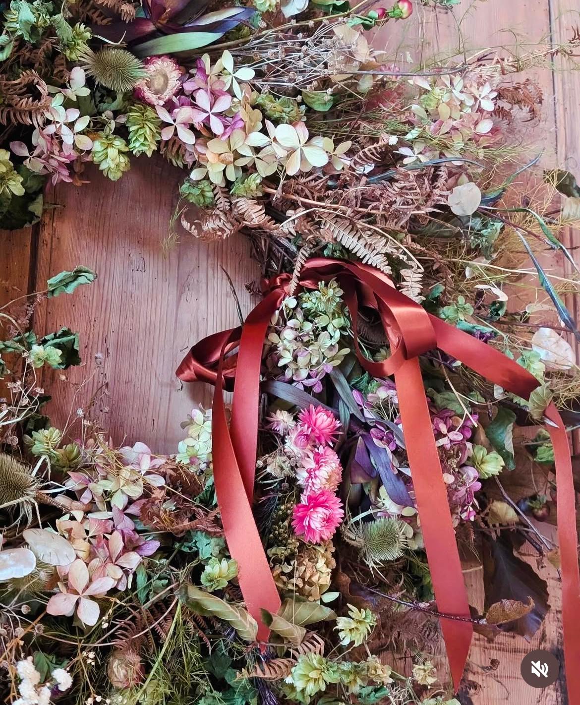 Autumn Dried Wreath Workshop